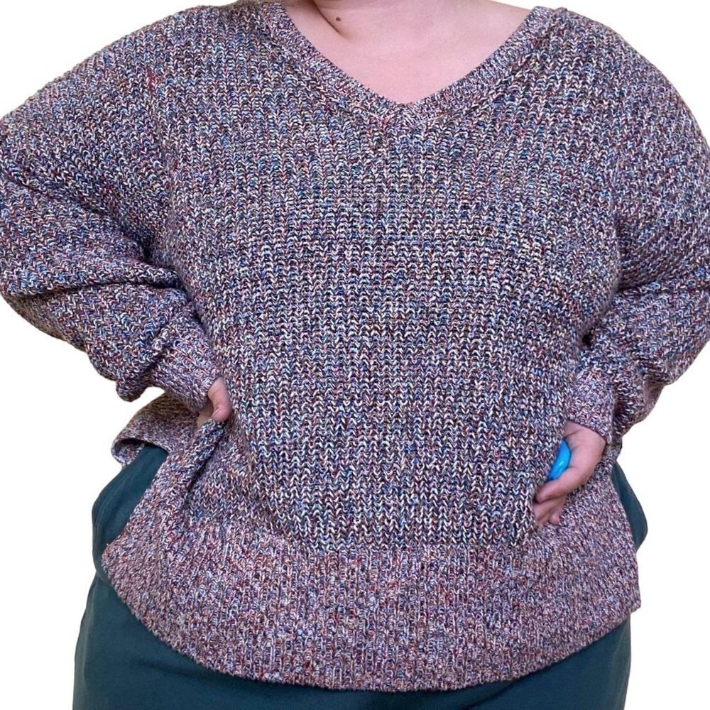 Maurices Multicolor Rainbow Sweater Size XXL